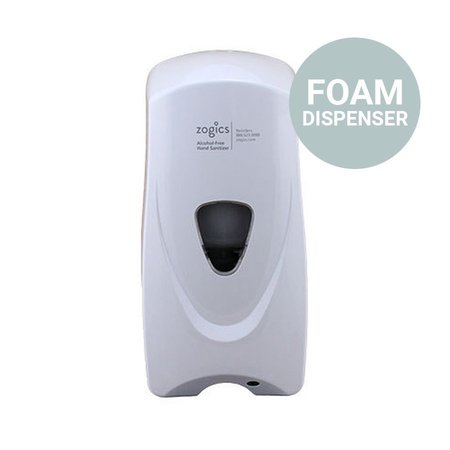ZOGICS Touch-Free Automatic Foam Hand Sanitizer Dispenser, 1000 mL, White 9327-951